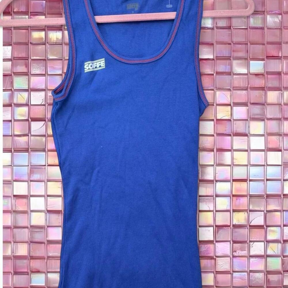 Soffe blue tank top